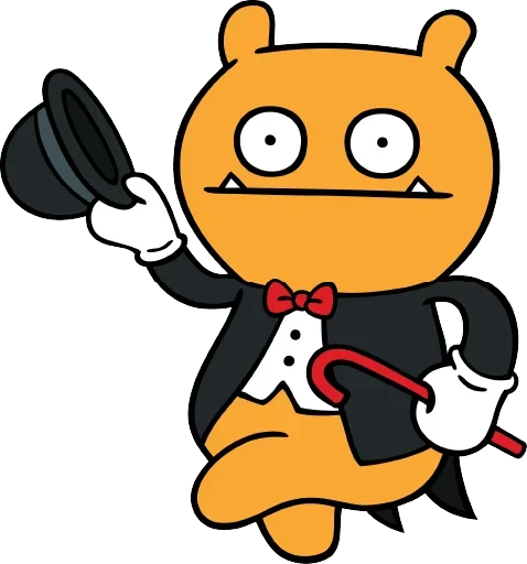 Sticker from the "Ugly Dolls" sticker pack