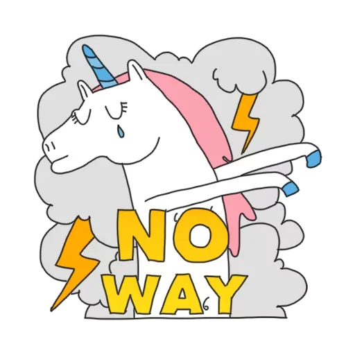 Sticker from the "Unicorn my best friend" sticker pack