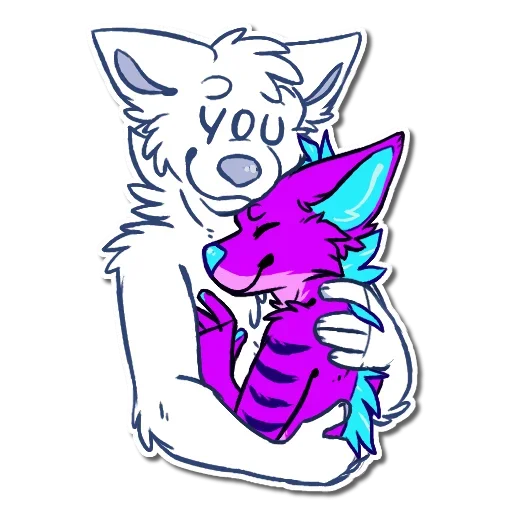 Sticker from the "Nuzzle" sticker pack