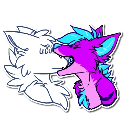 Sticker from the "Nuzzle" sticker pack