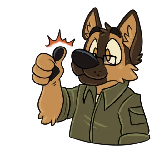 Sticker from the "Smart Dog" sticker pack