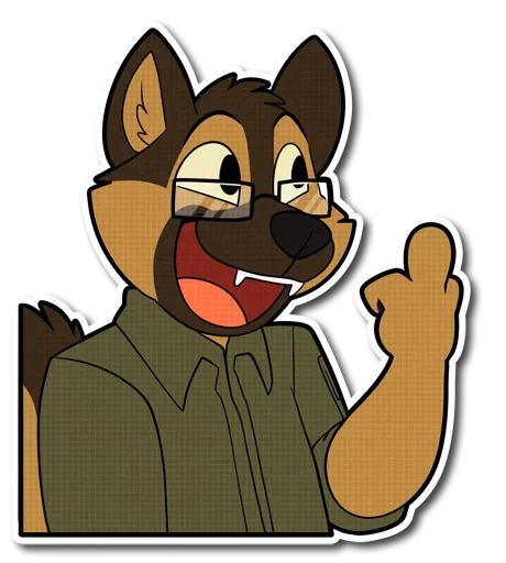 Sticker from the "Smart Dog" sticker pack