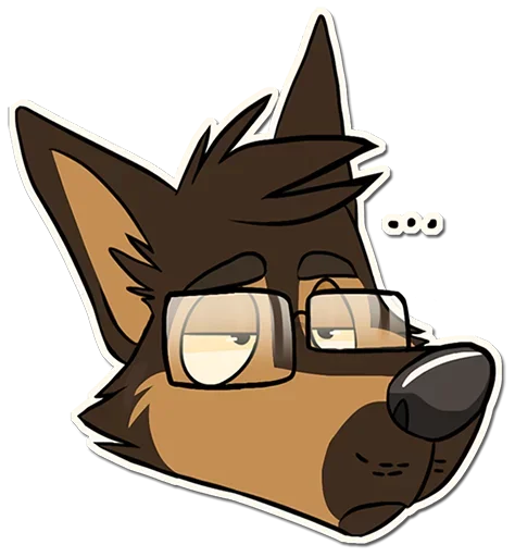 Sticker from the "Smart Dog" sticker pack