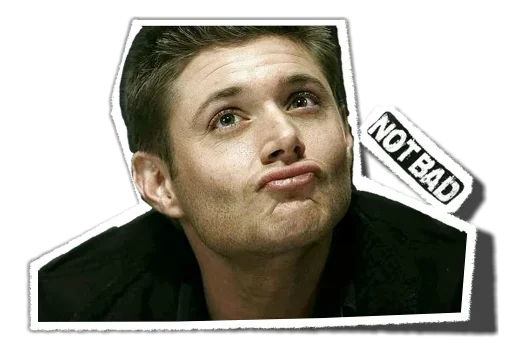 Sticker from the "Dean from Supernatural" sticker pack