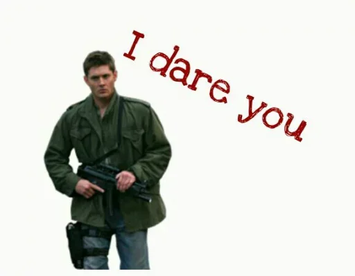 Sticker from the "Dean from Supernatural" sticker pack