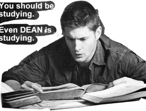 Sticker from the "Dean from Supernatural" sticker pack