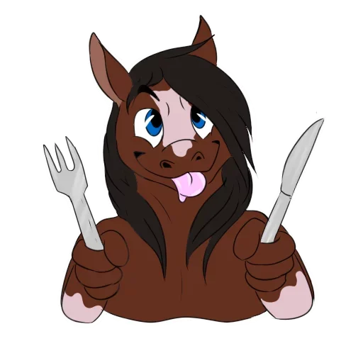 Sticker from the "Wild Horse and Dog" sticker pack