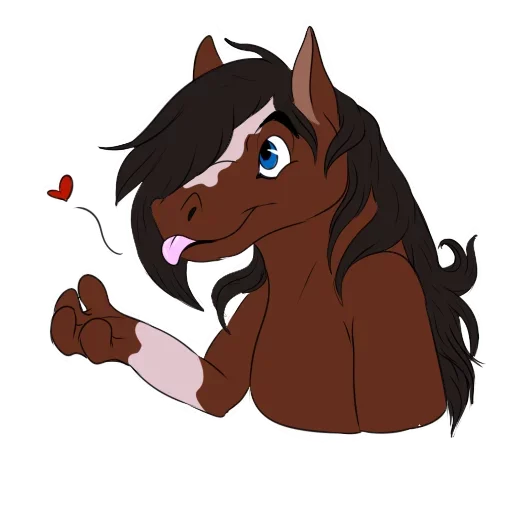 Sticker from the "Wild Horse and Dog" sticker pack