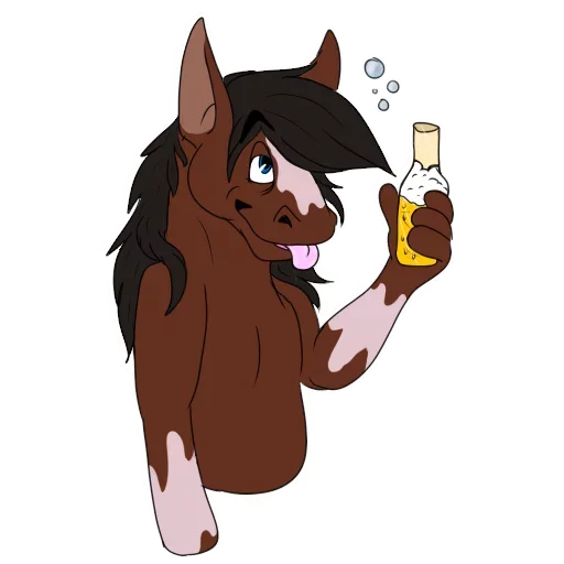 Sticker from the "Wild Horse and Dog" sticker pack