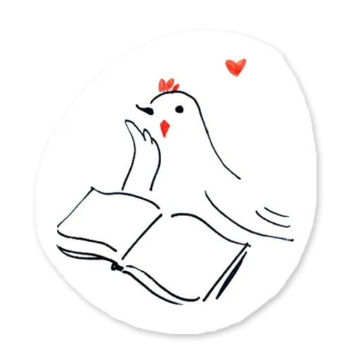 Sticker from the "Be chicken" sticker pack