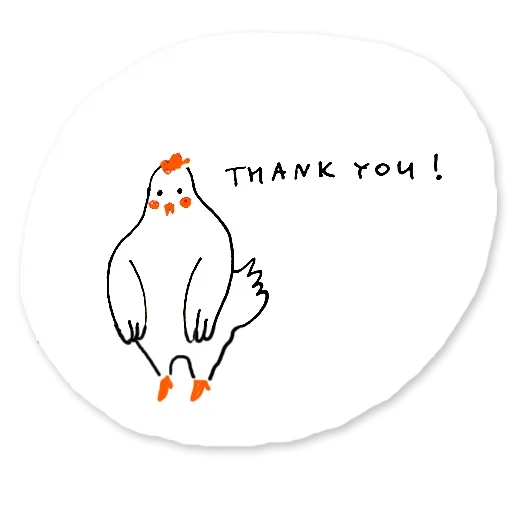 Sticker from the "Be chicken" sticker pack