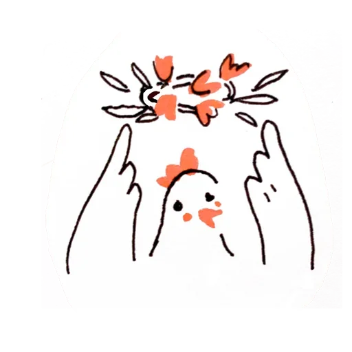 Sticker from the "Be chicken" sticker pack