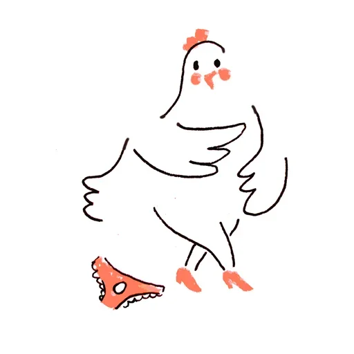 Sticker from the "Be chicken" sticker pack