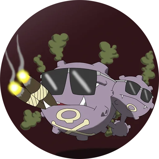 Sticker from the "Pokemon Koffing" sticker pack