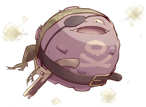 Sticker from the "Pokemon Koffing" sticker pack