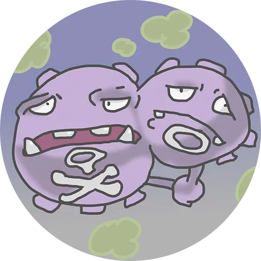 Sticker from the "Pokemon Koffing" sticker pack