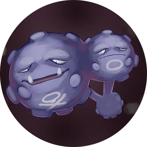 Sticker from the "Pokemon Koffing" sticker pack