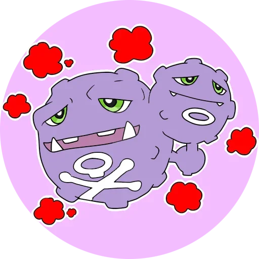 Sticker from the "Pokemon Koffing" sticker pack