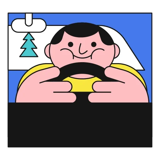 Sticker from the "Fat funny guy" sticker pack