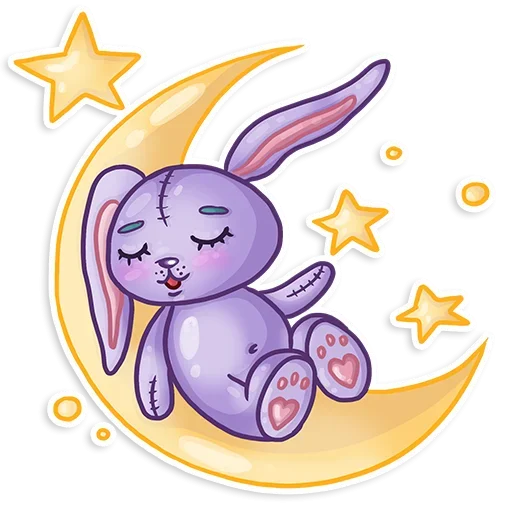 Sticker from the "Small Rabbit" sticker pack