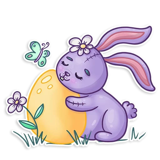 Sticker from the "Small Rabbit" sticker pack