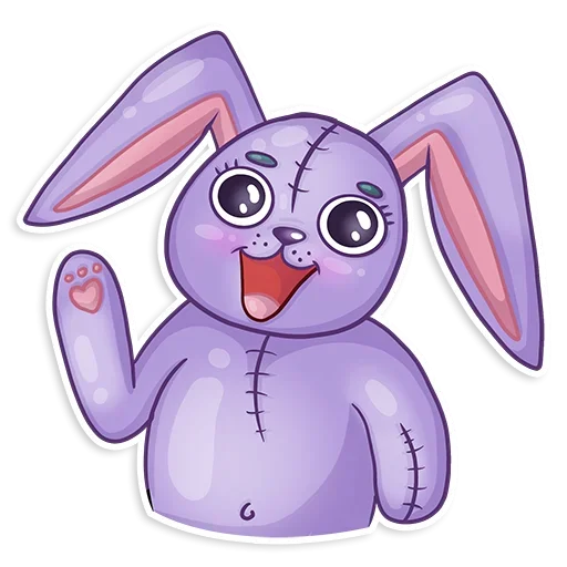 Sticker from the "Small Rabbit" sticker pack