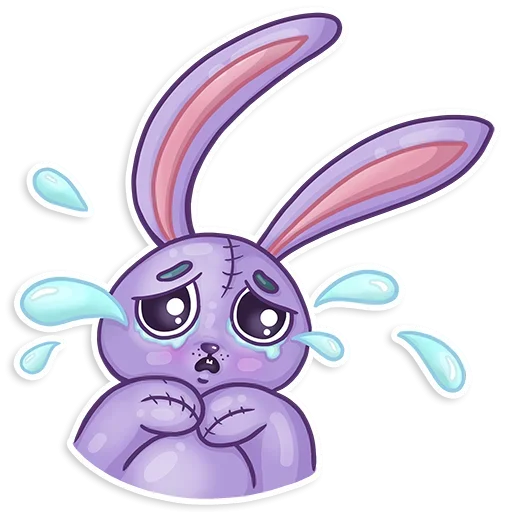 Sticker from the "Small Rabbit" sticker pack