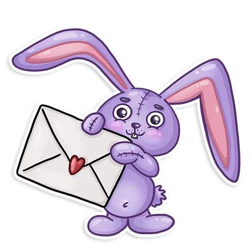 Sticker from the "Small Rabbit" sticker pack