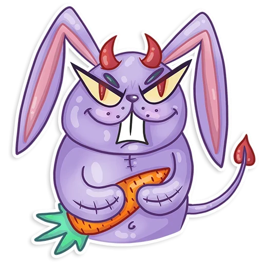 Sticker from the "Small Rabbit" sticker pack