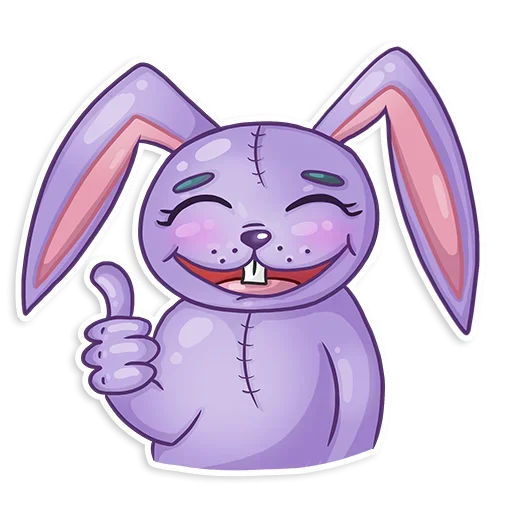 Sticker from the "Small Rabbit" sticker pack