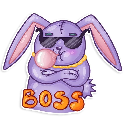 Sticker from the "Small Rabbit" sticker pack