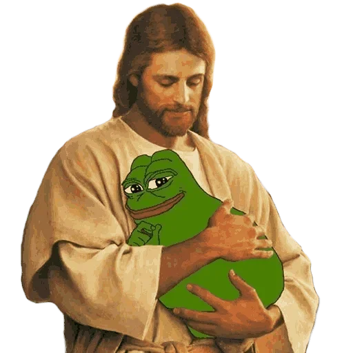 Стикер из набора "Easter Pepe"