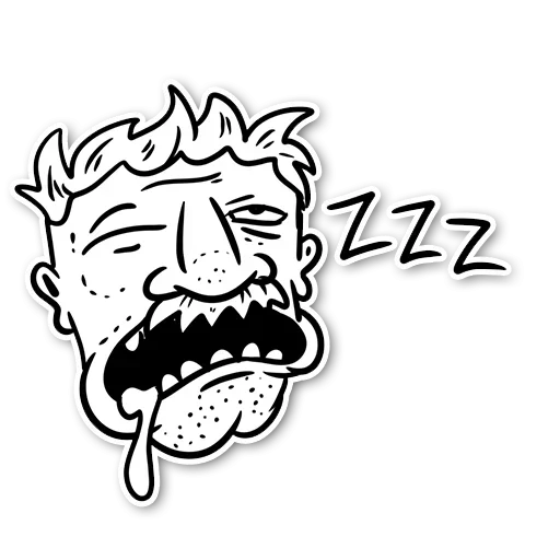 Sticker from the "Moustache" sticker pack