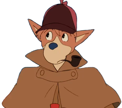 Sticker from the "Sherlockhound" sticker pack