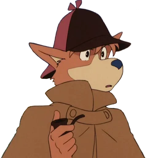 Sticker from the "Sherlockhound" sticker pack