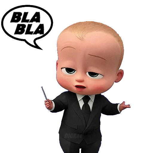 Sticker from the "Baby Boss" sticker pack