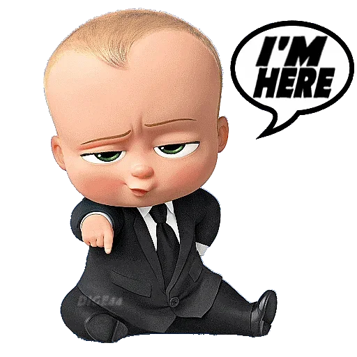 Sticker from the "Baby Boss" sticker pack