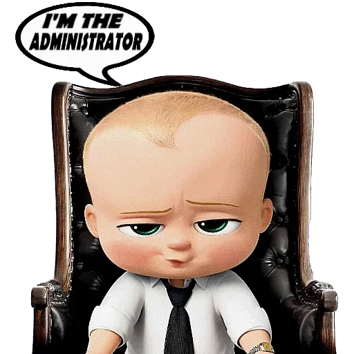 Sticker from the "Baby Boss" sticker pack