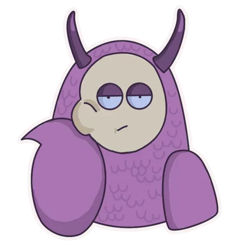 Sticker from the "Purple" sticker pack