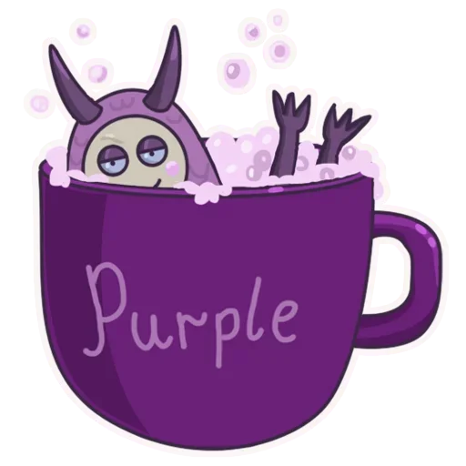 Sticker from the "Purple" sticker pack