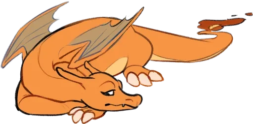 Sticker from the "Charizard" sticker pack