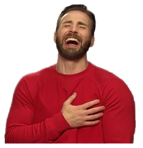 Sticker from the "Chris Evans Emotions" sticker pack