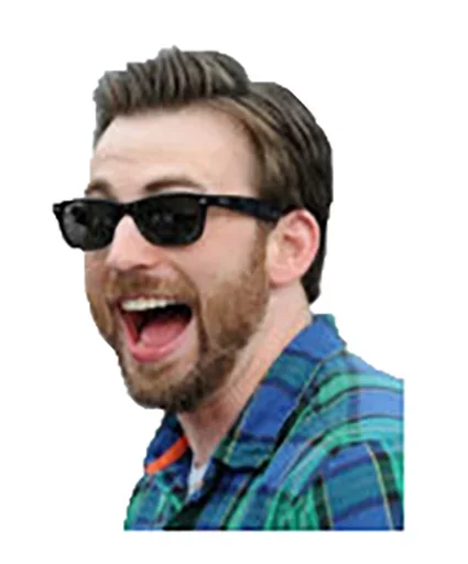 Sticker from the "Chris Evans Emotions" sticker pack