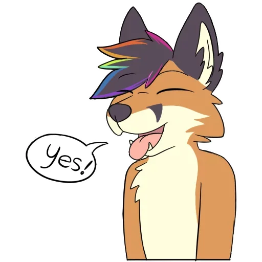 Sticker from the "IFurry" sticker pack