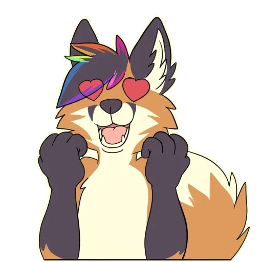 Sticker from the "IFurry" sticker pack