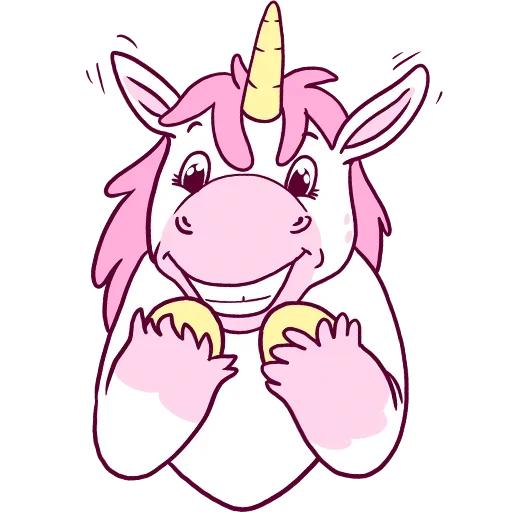 Sticker from the "Pink Unicorn" sticker pack