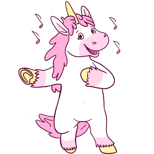 Sticker Pink Unicorn