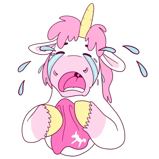 Sticker from the "Pink Unicorn" sticker pack