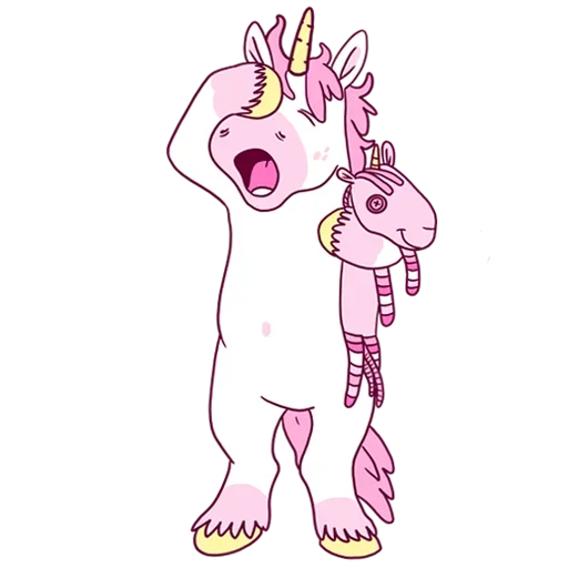 Sticker Pink Unicorn