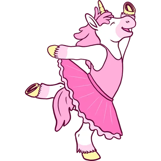 Sticker Pink Unicorn